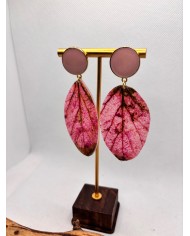 EDICIÓN LIMITADA pendientes de hoja natural esqueletizada