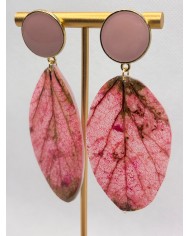 EDICIÓN LIMITADA pendientes de hoja natural esqueletizada