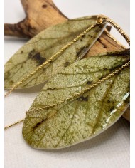 EDICIÓN LIMITADA pendientes de hoja natural esqueletizada