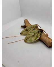 EDICIÓN LIMITADA pendientes artesanos de hoja natural esqueletizada