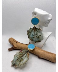 EDICIÓN LIMITADA pendientes artesanos de hoja natural