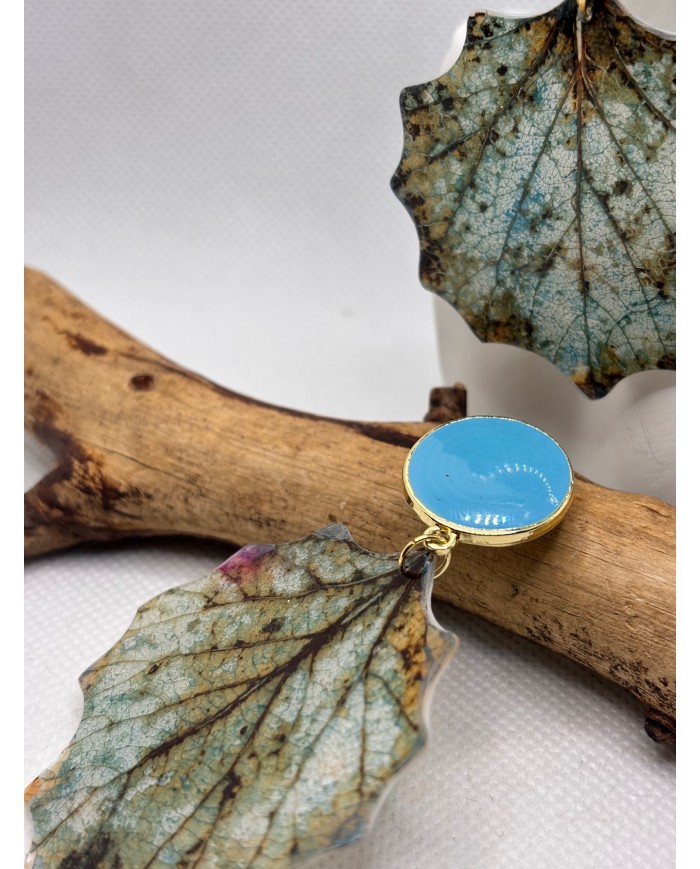EDICIÓN LIMITADA pendientes artesanos de hoja natural