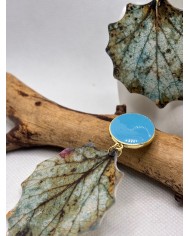 EDICIÓN LIMITADA pendientes artesanos de hoja natural