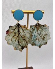 EDICIÓN LIMITADA pendientes artesanos de hoja natural