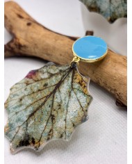 EDICIÓN LIMITADA pendientes artesanos de hoja natural