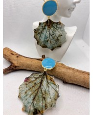 EDICIÓN LIMITADA pendientes artesanos de hoja natural