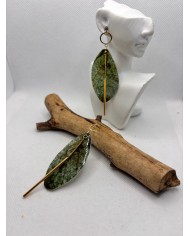 EDICIÓN LIMITADA pendientes artesanos de hoja natural esqueletizada