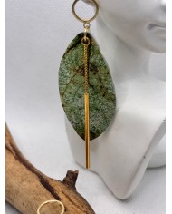EDICIÓN LIMITADA pendientes artesanos de hoja natural esqueletizada