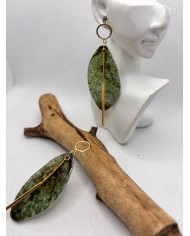 EDICIÓN LIMITADA pendientes artesanos de hoja natural esqueletizada