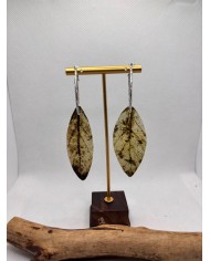 EDICIÓN LIMITADA pendientes artesanos de hoja natural