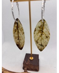 EDICIÓN LIMITADA pendientes artesanos de hoja natural