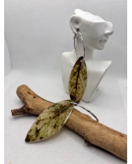 EDICIÓN LIMITADA pendientes artesanos de hoja natural