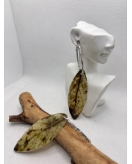 EDICIÓN LIMITADA pendientes artesanos de hoja natural