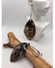 EDICIÓN LIMITADA pendientes artesanos de hoja natural
