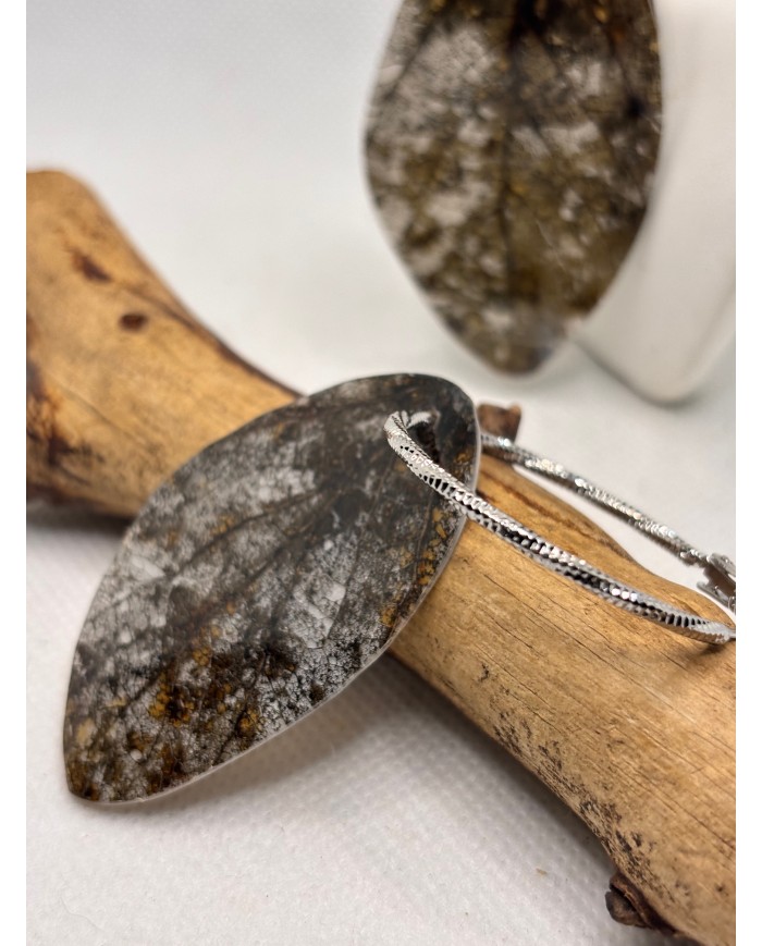 EDICIÓN LIMITADA pendientes artesanos de hoja natural