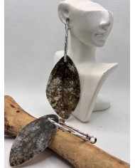 EDICIÓN LIMITADA pendientes artesanos de hoja natural