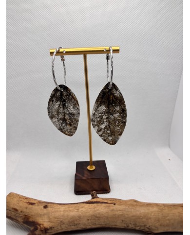EDICIÓN LIMITADA pendientes artesanos de hoja natural