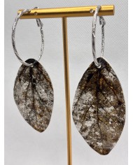 EDICIÓN LIMITADA pendientes artesanos de hoja natural