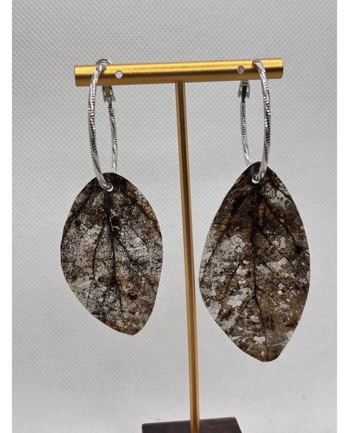 EDICIÓN LIMITADA pendientes artesanos de hoja natural