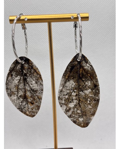 EDICIÓN LIMITADA pendientes artesanos de hoja natural