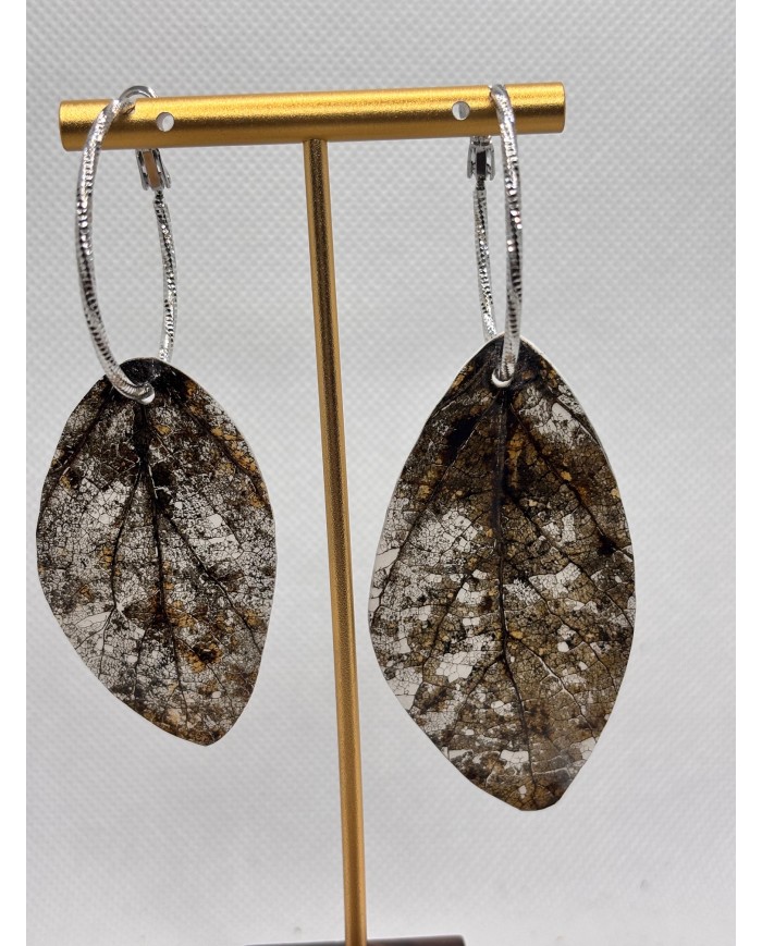 EDICIÓN LIMITADA pendientes artesanos de hoja natural