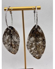 EDICIÓN LIMITADA pendientes artesanos de hoja natural