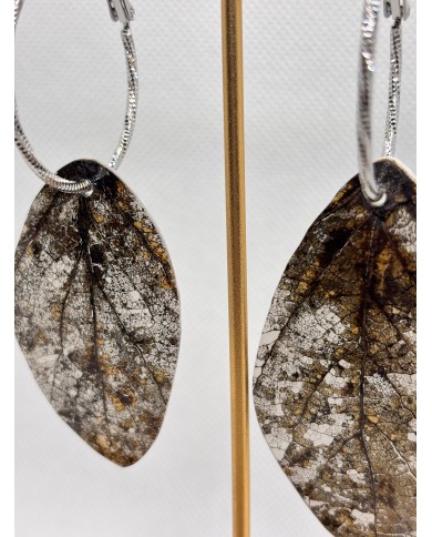 EDICIÓN LIMITADA pendientes artesanos de hoja natural