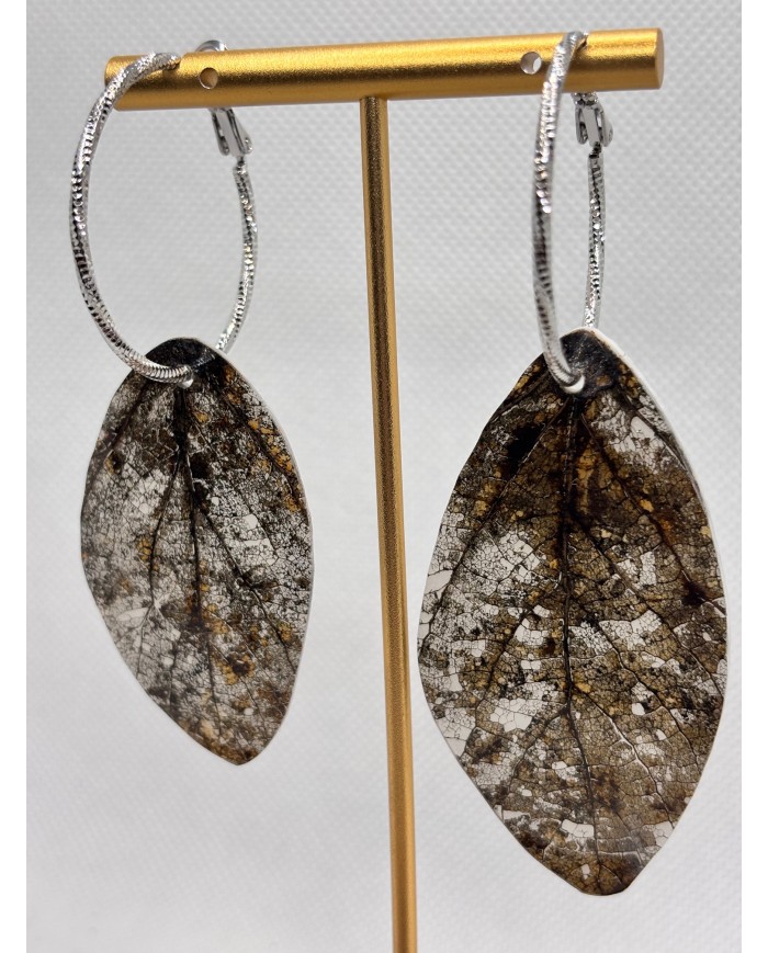 EDICIÓN LIMITADA pendientes artesanos de hoja natural