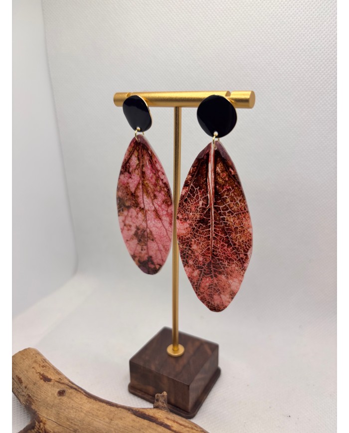 EDICIÓN LIMITADA pendientes artesanos de hoja natural
