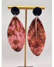 EDICIÓN LIMITADA pendientes artesanos de hoja natural