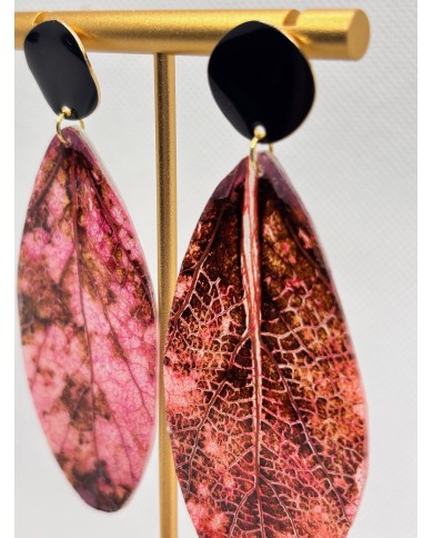 EDICIÓN LIMITADA pendientes artesanos de hoja natural