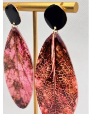 EDICIÓN LIMITADA pendientes artesanos de hoja natural