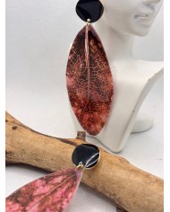 EDICIÓN LIMITADA pendientes artesanos de hoja natural