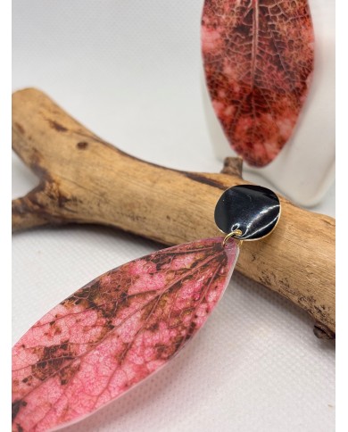 EDICIÓN LIMITADA pendientes artesanos de hoja natural