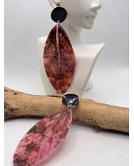 EDICIÓN LIMITADA pendientes artesanos de hoja natural