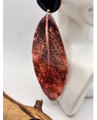 EDICIÓN LIMITADA pendientes artesanos de hoja natural