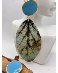 EDICIÓN LIMITADA pendientes artesanos de hoja natural