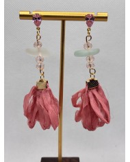 PENDIENTES DE CRISTAL MARINO ARTESANOS