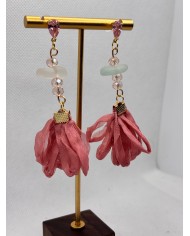 PENDIENTES DE CRISTAL MARINO ARTESANOS