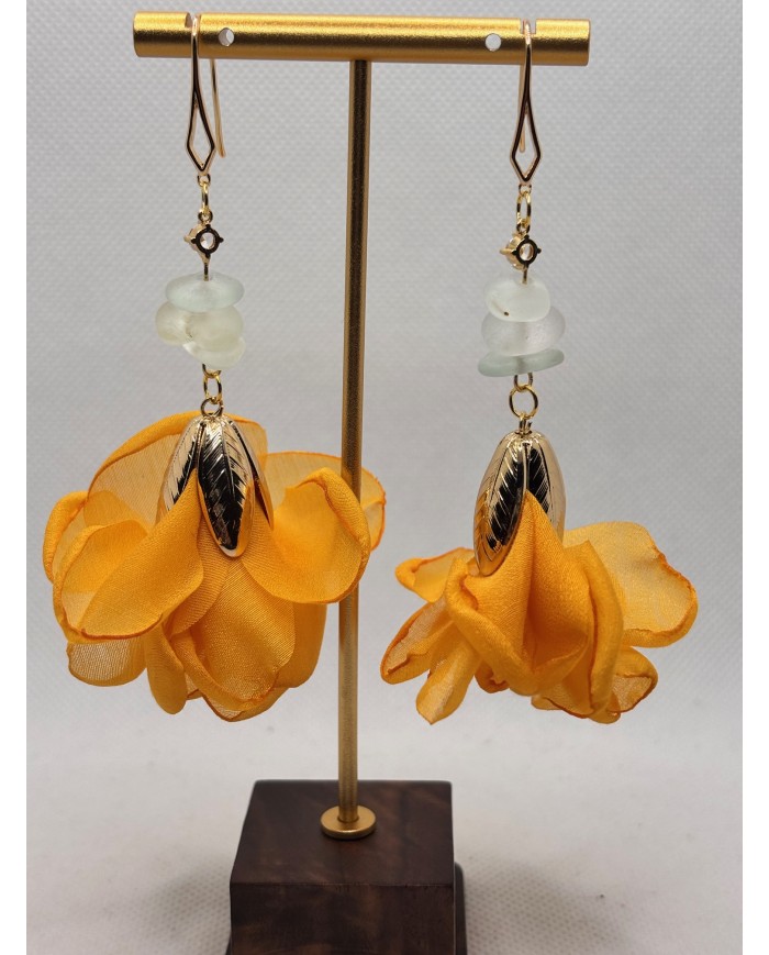 PENDIENTES DE CRISTAL  MARINO ARTESANOS