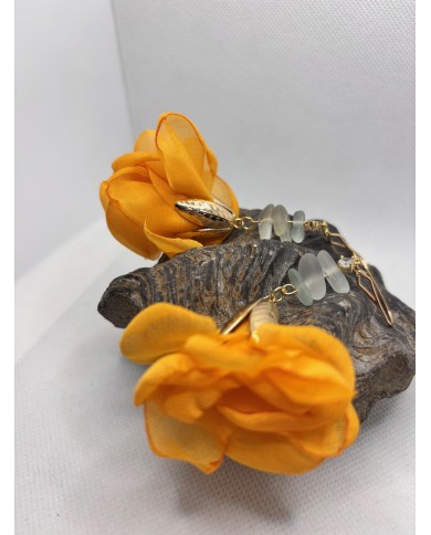 PENDIENTES DE CRISTAL  MARINO ARTESANOS