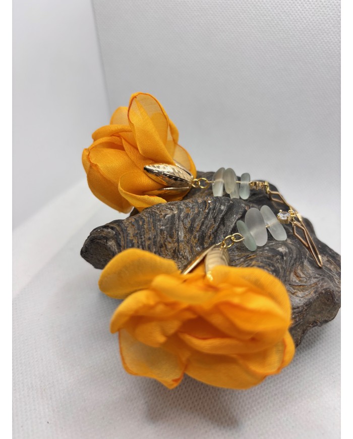 PENDIENTES DE CRISTAL  MARINO ARTESANOS