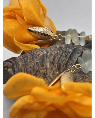 PENDIENTES DE CRISTAL  MARINO ARTESANOS