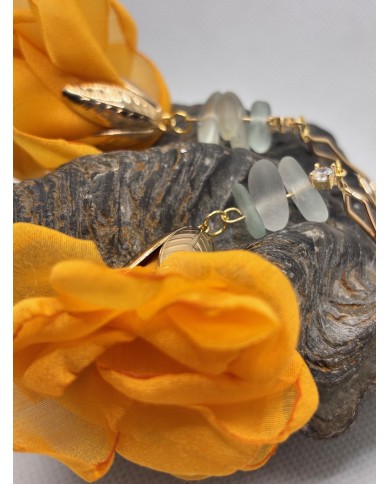 PENDIENTES DE CRISTAL  MARINO ARTESANOS