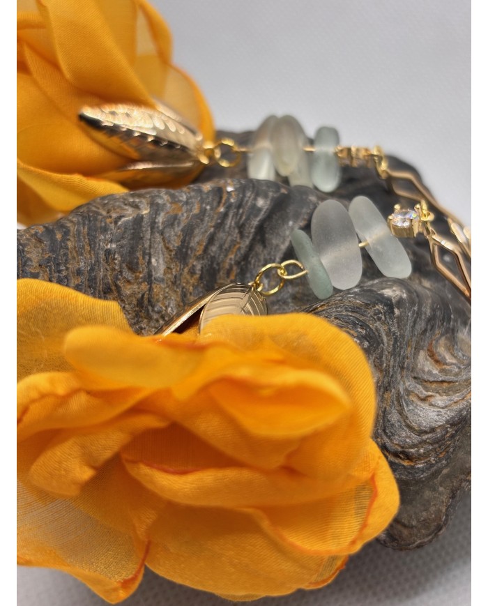 PENDIENTES DE CRISTAL  MARINO ARTESANOS