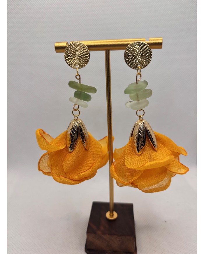 PENDIENTES DE CRISTAL MARINO ARTESANOS