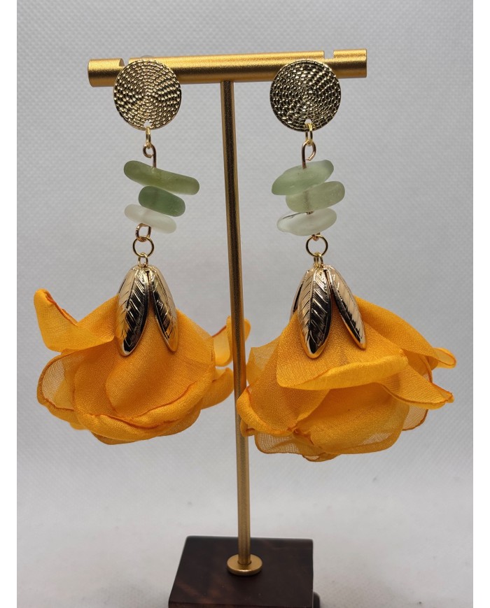 PENDIENTES DE CRISTAL MARINO ARTESANOS