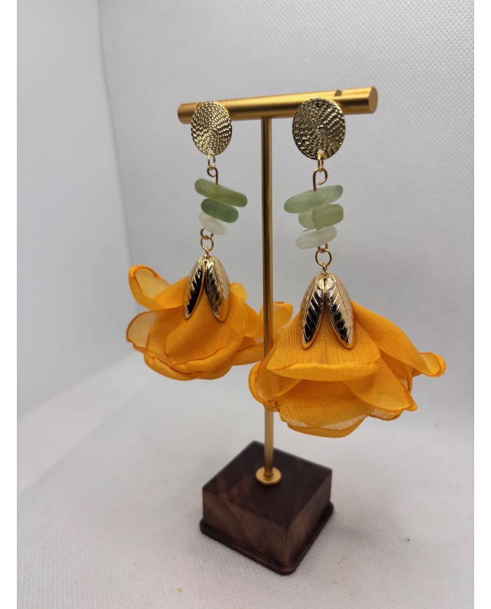 PENDIENTES DE CRISTAL MARINO ARTESANOS