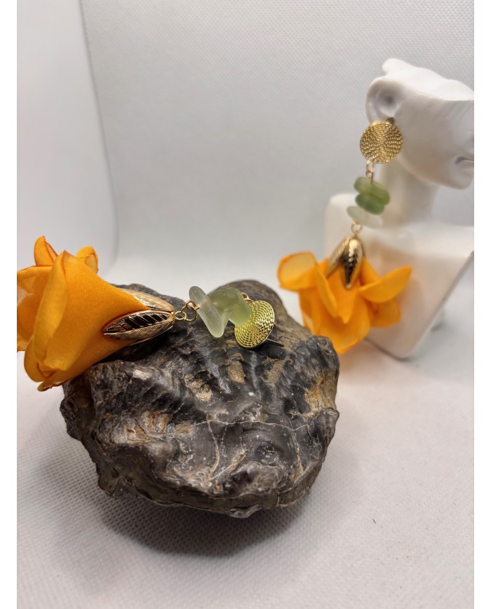 PENDIENTES DE CRISTAL MARINO ARTESANOS