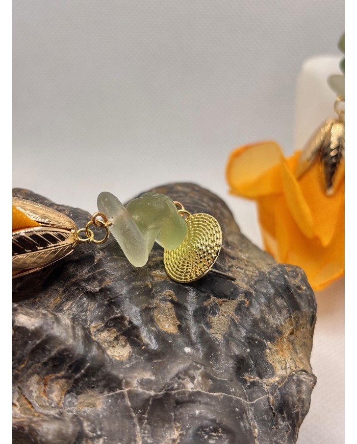 PENDIENTES DE CRISTAL MARINO ARTESANOS